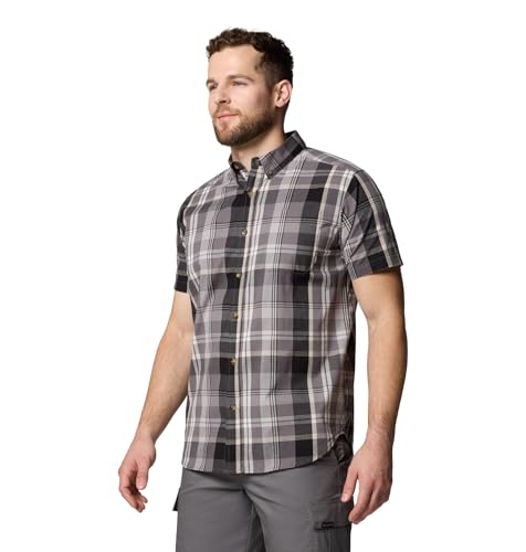 Columbia Mens Rapid Rivers II Short Sleeve Shirt, City Grey Multi Plaid, X-Large3