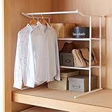 HEIAN SHINDO 押入れ収納棚 ハンガーパイプ付 ホワイト 幅75cm 高90cm 奥行56cm 総耐荷重30kg OHW-30 平安伸銅工業