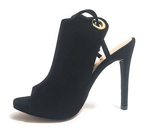 Sandales à talons hauts Liu Jo S17025P0021 pour femmes en cuir noir chic - 3