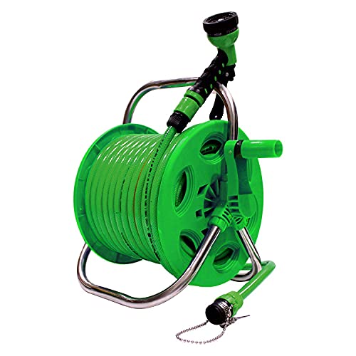 Aquahose Garden Water Hose Reel for Gardening, Bike/Car Washing, Floor Cleaning (Size 12.5mm Length...