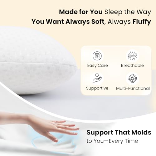 Image of CareFoam Memory Foam Square Cushion for Car, Sofa /Diwan, Bed, Chair & Decoration | Highly Durable, Hypoallergenic | 14 inchx 14 inch x 4 inch | Velvet Cover | White Jacquard, Pack of 2