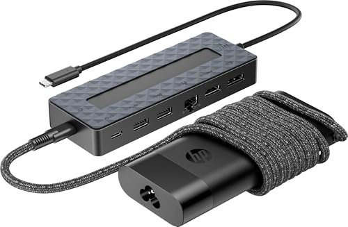 HP Ensemble combiné concentrateur USB C et chargeur pour PC portable Universal Neuf - vue 7