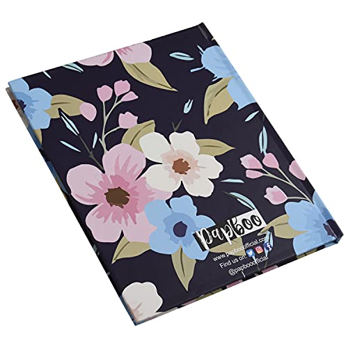 Image of Papboo Dark Floral Hardcover Notebook Diary, (22 X 17.5 cm, 80 GSM, 140 Single Ruled Pages) Journal, Gift