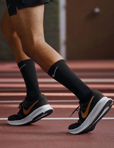 Nike Men's Run Swift 3 Road Running Shoes, Black/Metallic Gold-Anthracite-White, 11