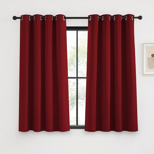 KGORGE Rideaux Occultants Isolation Thermique pour Cuisine Salon et Chambre, Rideau Opaque pour Fenêtres Anti Froid/Chaleur Bloquer Lumiere, L140 x H145cm,...