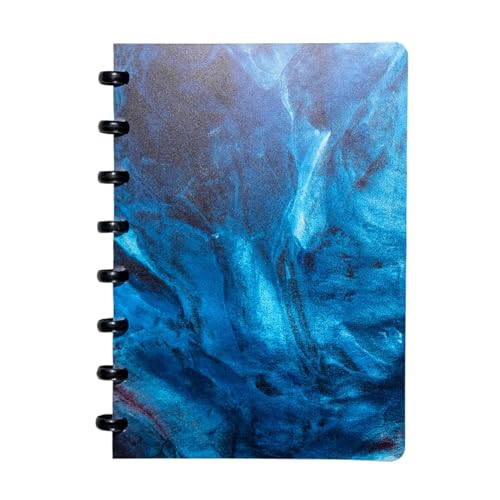 Carnet A5 effaçable à sec bleu avec ses 50 pages quadrillées