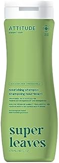 ATTITUDE Nourishing Hair Shampoo, EWG Verified, For Dry and Damaged Hair, Naturally Derived Ingredients, Vegan and Plant Based, Grapeseed Oil and Olive Leaves, 473 mL
