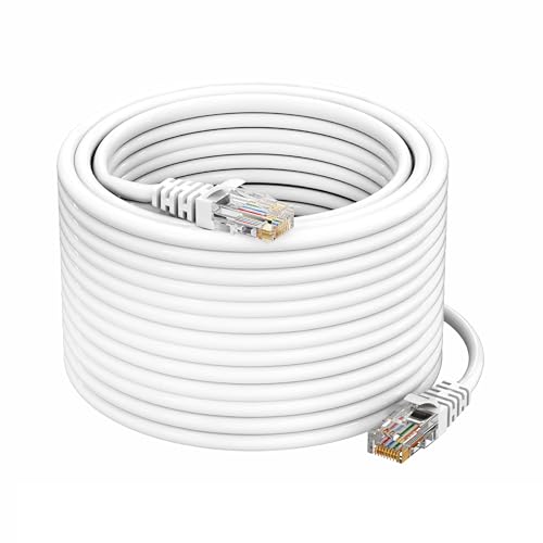 Image of ProDot Cat 6e 50 Meter Ethernet Cable /LAN Cable /Network Cable I High Speed 250MHZ I Weatherproof /UV Resistant I RJ45 Lan Cable I -10 To 60 Weather I Solid Conductor I 4 Pair (8 Wire Multi-Color)