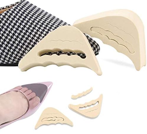 Luxula Heel Pads & Forefoot Cushion Inserts Pentagon Combo for Shoes | Anti-Slip Heel Grips, Front Insoles, Shoe Bite Protector & Blister Prevention Pads | Self-Adhesive Comfort Cushions for Men & Women (Triangle – Beige)-image-23
