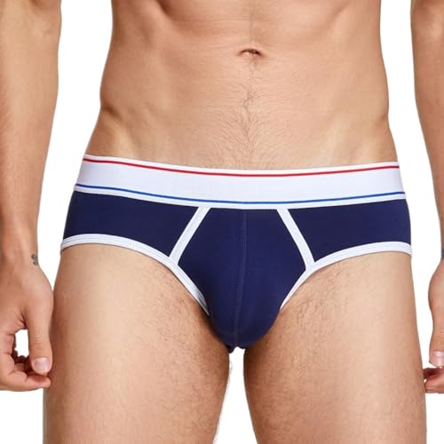 Men's Cotton Briefs Breatheable and Low Waist Brief Underpanties