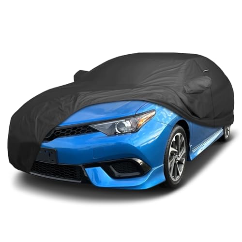 Image of iCarCover Premium Custom Car Cover for 2017-2019 Toyota Corolla iM Heavy Duty Waterproof All Weather Rain Snow UV Sun Protector Custom Fit Full Exterior Indoor Outdoor Protection Car Cover (Black)