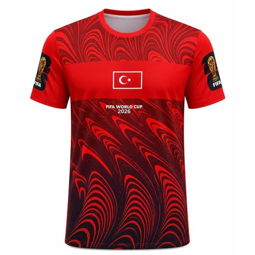 Anthony Jackson Milli Takım Fifa World Cup 2026 Türkiye Forması İnferno (AJ-304 C, XL)