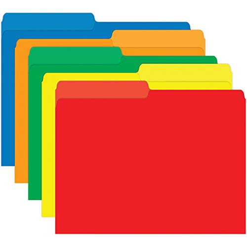 Top Notch Teacher Products TOP3370 Primary Color File Folders, 0.6