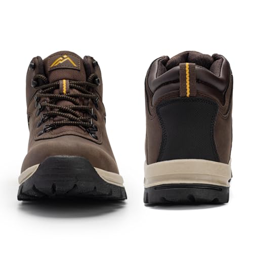 CC-Los Men's Waterproof Hiking Boots - Soft Toe Slip-Resistant with Cushioned Midsole Size 7-13.52