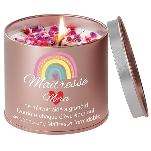 TheGiffter Cadeau Maitresse D'école, 9oz Bougie Parfumée à la Lavande