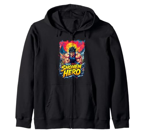 Gym Ideal para amantes del manga, luchadores y anime, entrena como un héroe shonen Sudadera con Capucha