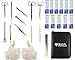 Advanced Biology Anatomy Dissection Kit | Premium Stainless Steel | 24 Pcs Dissecting Tools Set with Scalpel Knife Handle for Medical Students | Gloves & Scale Included in Case | Suture Tool Kit