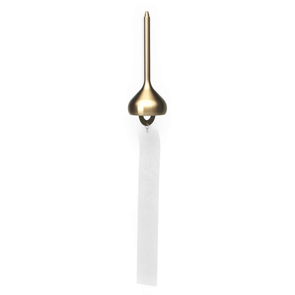 Nosaku Brass Wind Chime, 101021, Onion, Gold, H 5.0 inches (128 mm), Diameter 2.0 inches (50 mm)