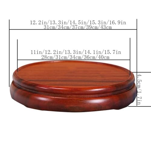 Base de pot fleurs en bois précieux pour sublimer vos bonsaïs et théières de collection - 3