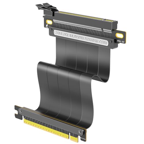 AKNBFIBN PCIE 4.0 �����P�[�u�� �A�_�v�^ PCIE 4.0 �����P�[�u�� 16x �V�[���h���� GPU ���C�U�[�P�[�u�� GPU �g���J�[�h�p ���� 20cm