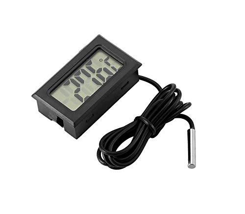 CentIoT - Temperature Sensor meter - with Mini LCD Digital Display waterproof sensor - for Incubator Aquarium Soil Temperature (Black) (B088DG6M29) Amazon Price History, Amazon Price Tracker