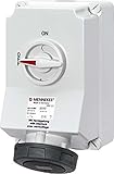mennekes 63a kupplung Kennfarbe=schwarz Mennekes Wanddose Duo HW/VN 5111AD 63A,4p,7h,500V,IP67 CEE-Steckdose abschaltbar, abgesichert 4015394025092