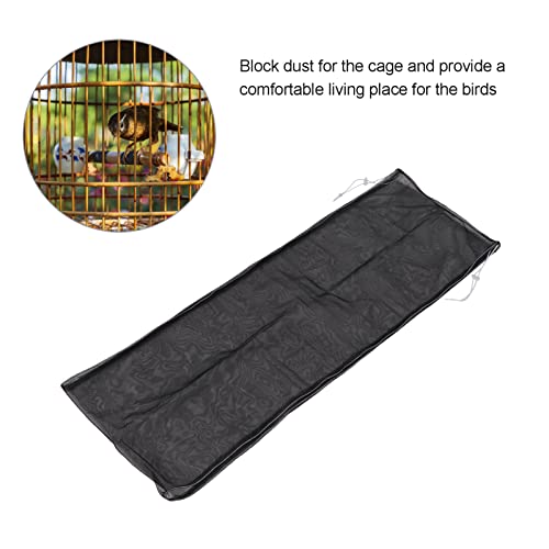 Image of Birdcage Nylon Mesh Net Adjustable Dustproof Seed Catcher Guard Net Cover for Parrots Parakeet Macaw Cage