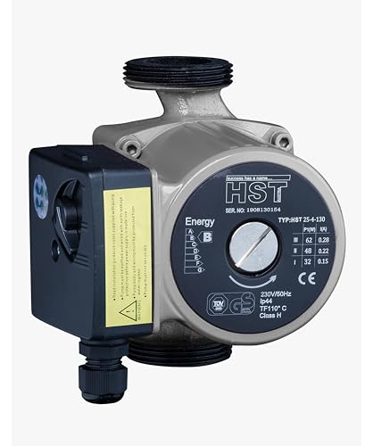 HST | Heizungspumpe | Umwälzpumpe | HST 25- 40/ 130 mm | 4 Meter Förderhöhe