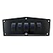 STV Motorsports Custom Aluminum Upper Dash Panel for 2016-2018 Yamaha YXZ1000R (no switches included) (5, Black)
