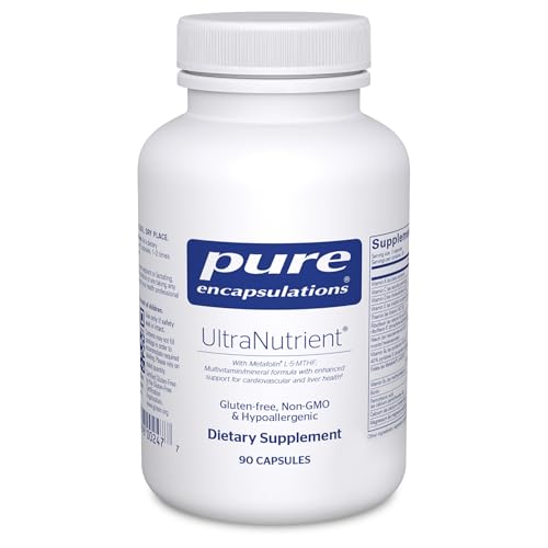 Image of Pure Encapsulations UltraNutrient - Minerals & Multivitamins - Supports Liver & Heart Health* - Supplement for Antioxidants - with Vitamin C, CoQ10 - Non-GMO * Gluten-Free - 90 Capsules
