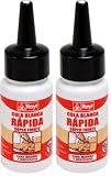 Rayt 038-39 Botellín de cola blanca súper fuerte para madera, papel, cartón, cerámica y todo tipo de materiales porosos, 50gr (Paquete de 2)