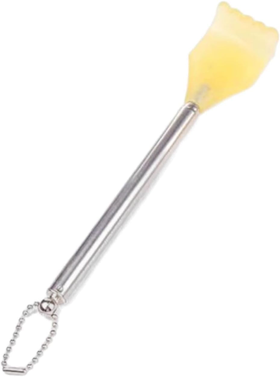 Small Extendable Back Scratcher Claw Shape Back Scraper Back Massage Stainless Steel Manual Back Massagers
