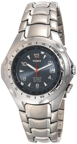 Timex Men's T19281 Classic Alarm Stainless Steel Bracelet Watch