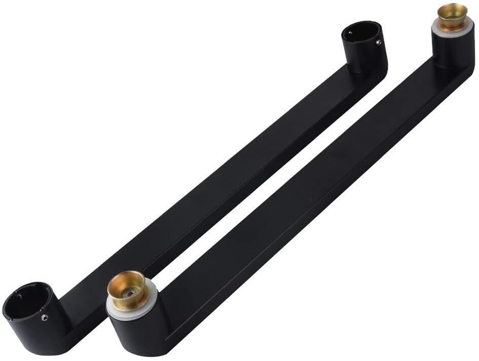 Black 304 Stainless Steel Glass Door Handle Bathroom Shower Room Shop Door Office Door Push-Pull Handle,10 Lengths (Size : Length 340mm)