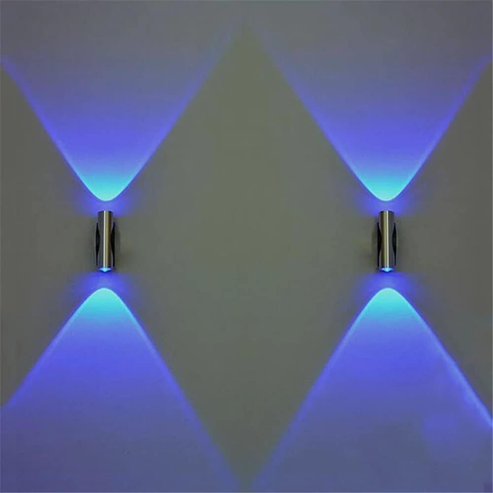 HOKY Double-Headed LED Light Bedroom Blue Aluminum Wall Lamp Home Sconce Luces LED Decoracion Bar KTV Porch Wall Ceiling LED Light