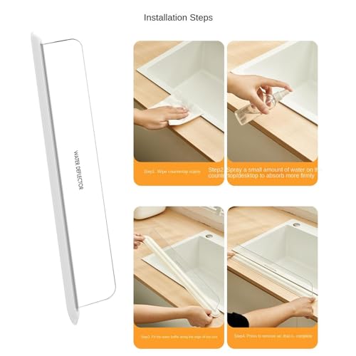 Protector de fregadero con ventosa para un lavado de vajilla sin salpicaduras 5