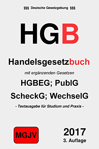 HGB - Handelsgesetzbuch: Handelsgesetzbuch (German Edition)