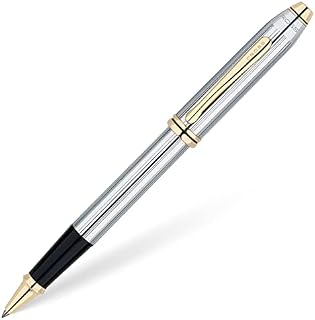 CROSS Townsend Platinum Rollerball Pen incl. Luxury Gift Box  Refillable Rolling Ball Pen