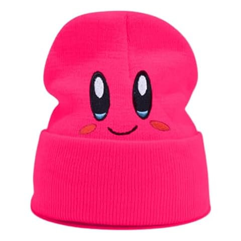 JILANI HANDICRAFT Cute Kir by Beanie Funny Adult Size Anime Hat Accessory Kawaii, MediumLarge (Acrylic, hot Pink) Cover