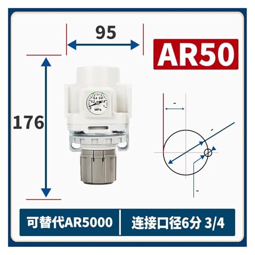 Régulateur de pression d'air AR50-06BE-B pour éliminer les chutes de pression