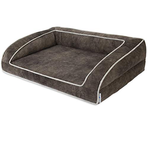 Petmate La-Z-Boy Duke Orthopedic Sofa Dog Bed, Mocha, 37" X 28" #TOP7