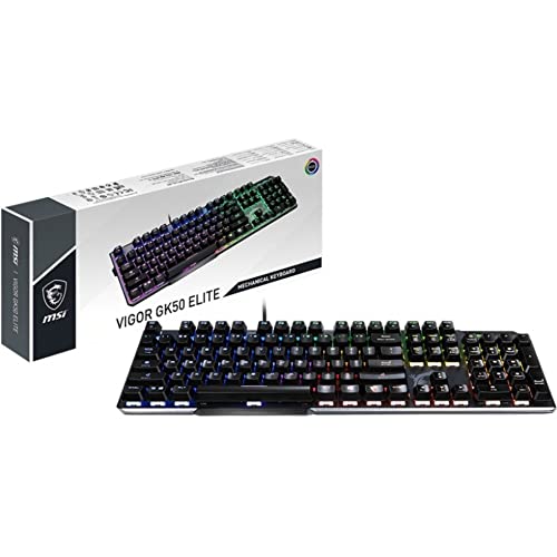 Buy MSI Mechanical Gaming Keyboard, Clicky Kailh Box White Switches, RGB Mystic Light (Vigor
