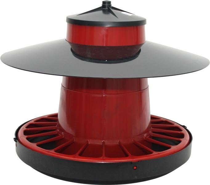 Karmnik dla ptaków, 16 kg - trwały plastikowy karmnik o pojemności 16 kg, łatwy w użyciu design i odporny na warunki atmosferyczne, idealny do ogrodu* #*