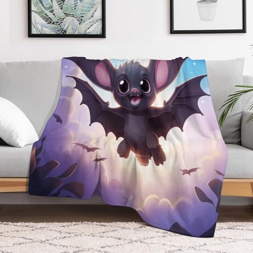 Plaid chauve-souris couverture chaude pour cocooning sur canapé