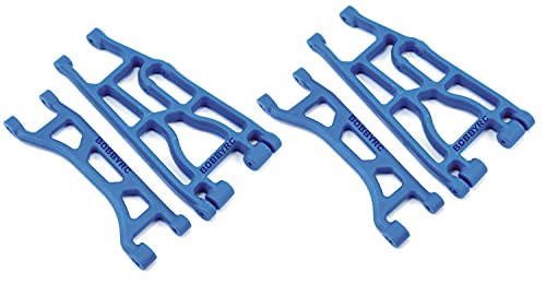 RPM A-Arm Set Front OR Rear Upper Lower Suspension Arms (Not Compatible with Wide Arm kit)(Blue) for Traxxas X-Maxx