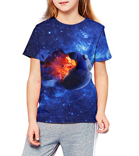 Image of LAIDIPAS Boys Girls 3D Graphic T-Shirt Short Sleeve Tops Tees 6-16 Years