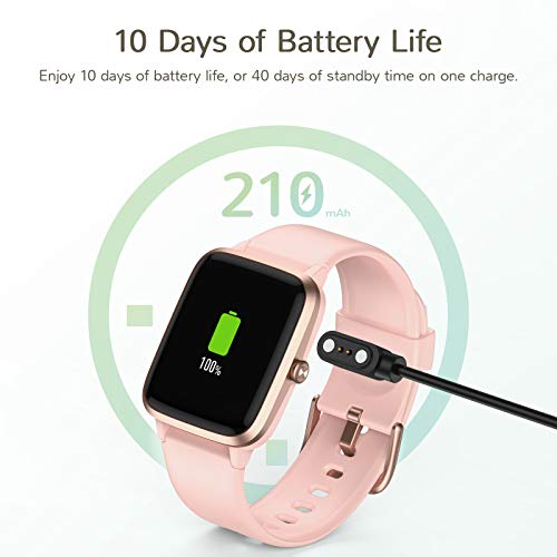 Letsfit Smart Watch, Fitness Tracker with Heart Rate Monitor, Activity Tracker with 1.3 Inch Touch Screen, IP68 Waterproof Pedometer Smartwatch with Sleep Monitor, Step Counter for Women and Men - Thumbnail 4