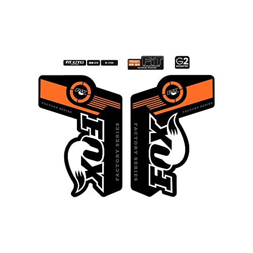 STAR SAM Stickers Compatible with Fox G2 Geometry Factory Series 29 Inches Orange 1 cm