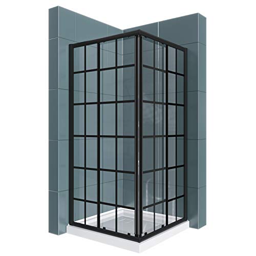 SUNNY SHOWER Double Sliding Shower Door with 1/4 in. Clear