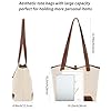 SENDEFN Tote Bags for Women Large Shoulder Bag with Zipper and Locking Knob，Suitable for College School Work Travel Shopping #3